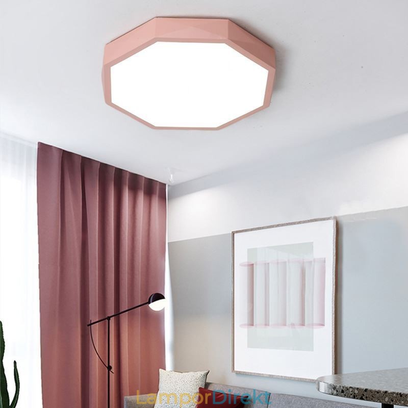 Modern Infälld Special Hexagon Design Taklampa Ultratunn Lamp Light