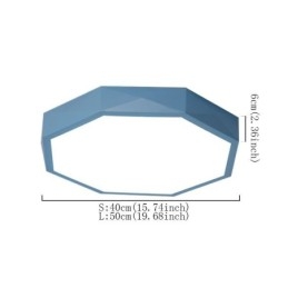 Modern Infälld Special Hexagon Design Taklampa Ultratunn Lamp Light