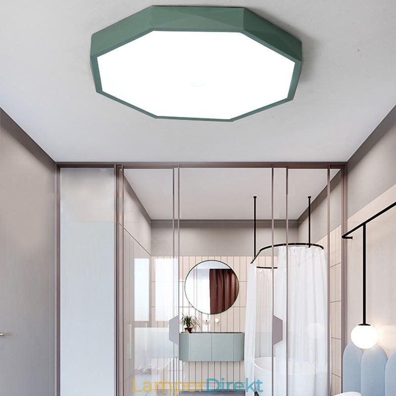 Modern Infälld Special Hexagon Design Taklampa Ultratunn Lamp Light
