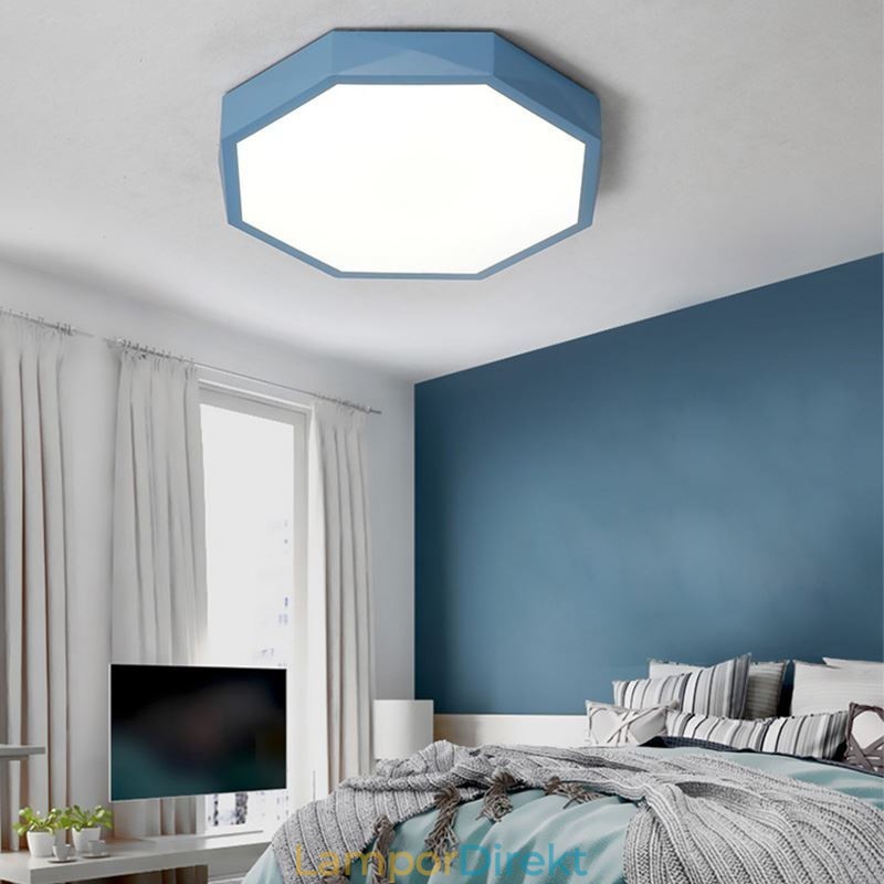 Modern Infälld Special Hexagon Design Taklampa Ultratunn Lamp Light