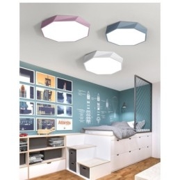 Modernt Infällt Special Octagon Design Takljus Ultratunnt Lampljus