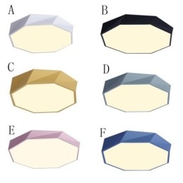 Modernt Infällt Special Octagon Design Takljus Ultratunnt Lampljus