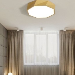Modernt Infällt Special Octagon Design Takljus Ultratunnt Lampljus