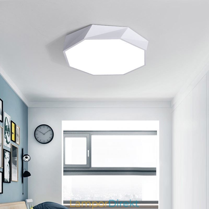 Modernt Infällt Special Octagon Design Takljus Ultratunnt Lampljus