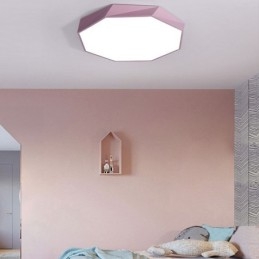 Modernt Infällt Special Octagon Design Takljus Ultratunnt Lampljus