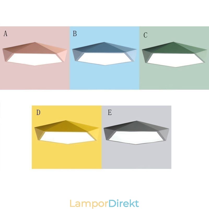 Modern Infälld Diamantdesign Taklampa Ultratunn Hembelysningslampa