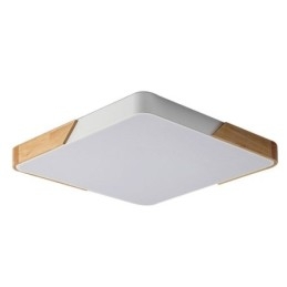 Enkel Infälld Taklampa I Träram Supertunn Designlampa Dinging Light