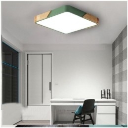 Enkel Infälld Taklampa I Träram Supertunn Designlampa Dinging Light