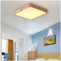 Enkel Infälld Taklampa I Träram Supertunn Designlampa Dinging Light