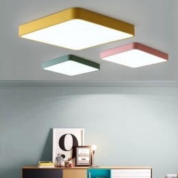 Simlpe Flush Mount Thin Square Light Energisparande Taklampa