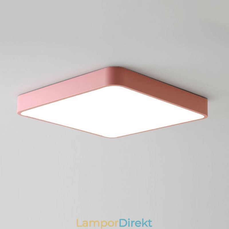 Simlpe Flush Mount Thin Square Light Energisparande Taklampa