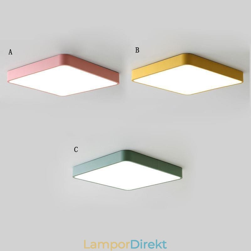 Simlpe Flush Mount Thin Square Light Energisparande Taklampa