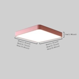 Simlpe Flush Mount Thin Square Light Energisparande Taklampa