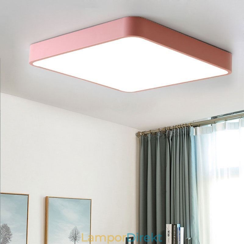 Simlpe Flush Mount Thin Square Light Energisparande Taklampa