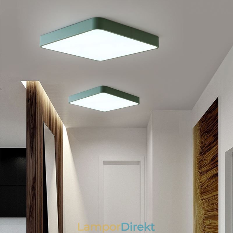 Simlpe Flush Mount Thin Square Light Energisparande Taklampa