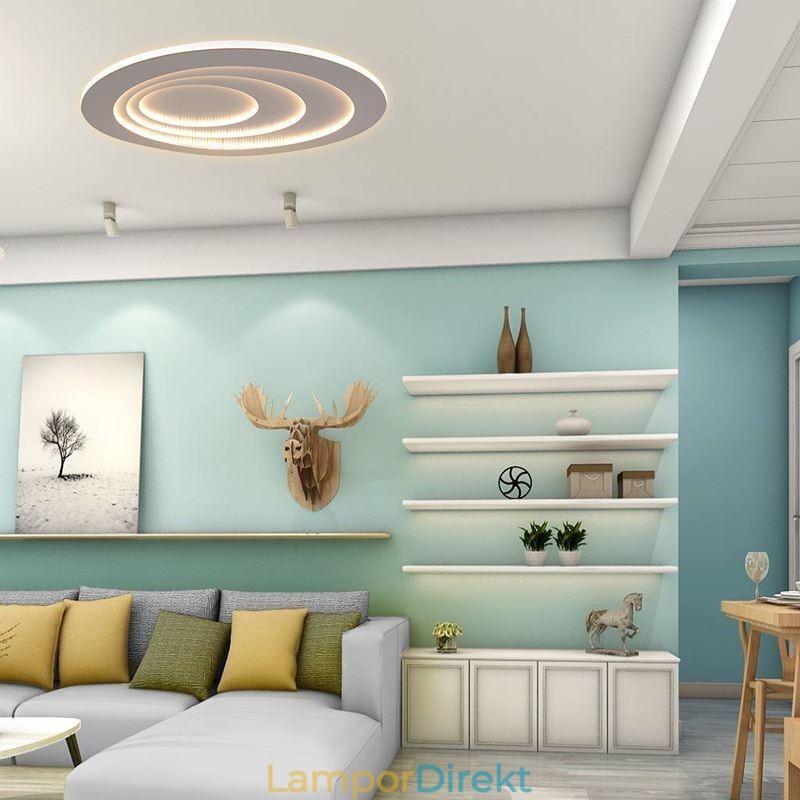 Modernt Flush Mount Water Drop Terrace Ceiling Light Side Illuminating Light