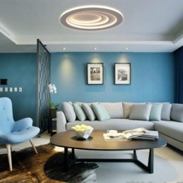 Modernt Flush Mount Water Drop Terrace Ceiling Light Side Illuminating Light
