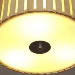 Stor Bambu Flush Mount Kinesiska Kreativa Taklampa Barnbelysning