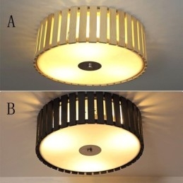 Stor Bambu Flush Mount Kinesiska Kreativa Taklampa Barnbelysning