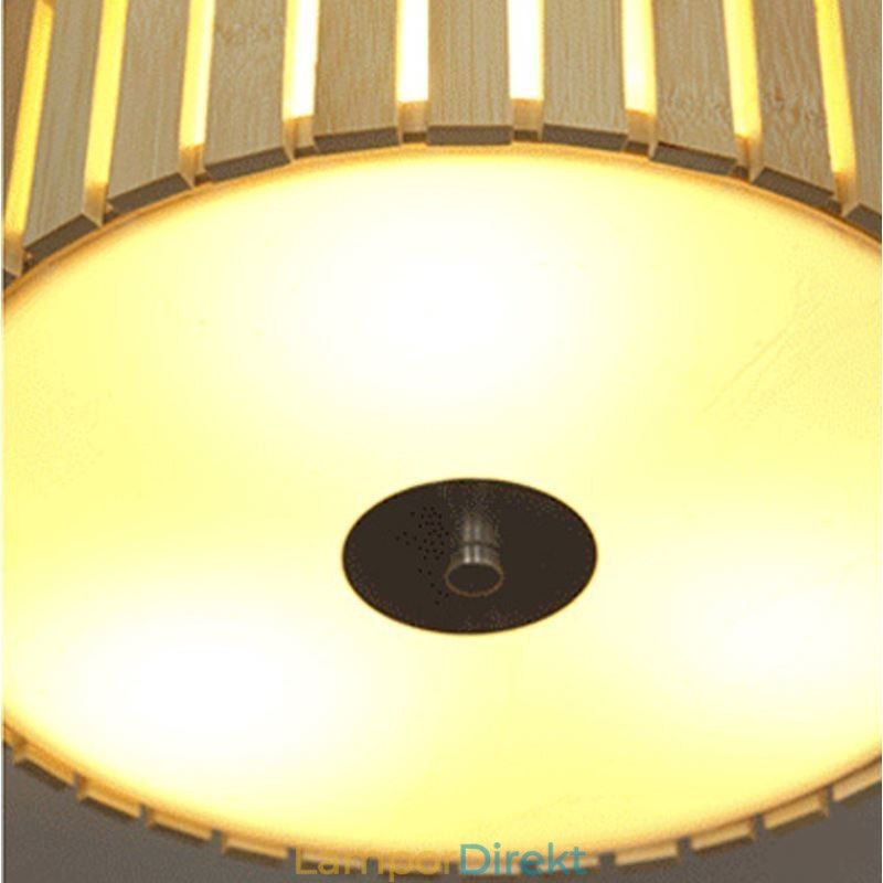 Stor Bambu Flush Mount Kinesiska Kreativa Taklampa Barnbelysning