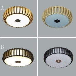 Rural Bamboo Flush Mount Pumpa Form Takbelysning