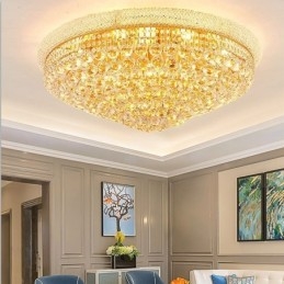 European Flush Mount Light Lyx Crystal Taklampa