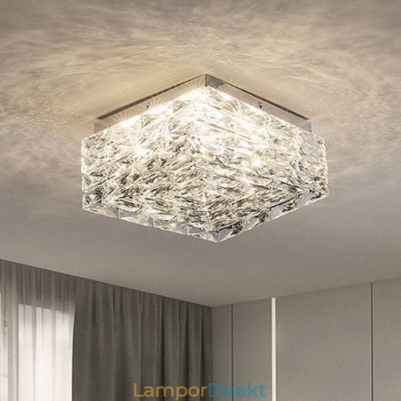 Crystal Ceiling Light Flush Mount Trefärgad Dimbar Crystal Ceiling Light Flush Mount Trefärgad Dimbar