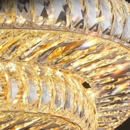 Crystal Flush Mount Rund Crystal Dekoration Taklampa