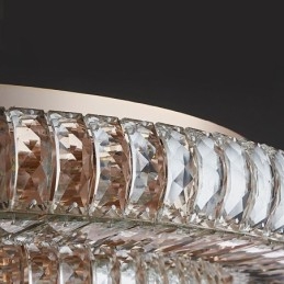 Crystal Flush Mount Rund Crystal Dekoration Taklampa