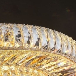 Crystal Flush Mount Rund Crystal Dekoration Taklampa