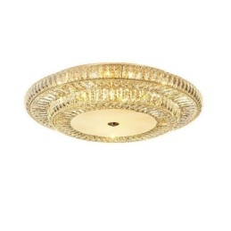 Crystal Flush Mount Rund Crystal Dekoration Taklampa