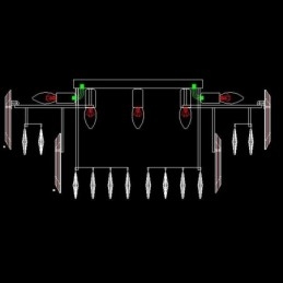 Crystal Flush Mount Enkel Modern Rund Taklampa Matsalslampa