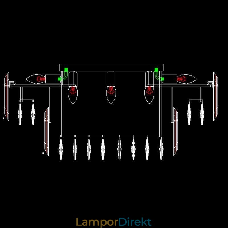 Crystal Flush Mount Enkel Modern Rund Taklampa Matsalslampa