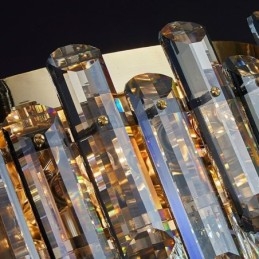 Crystal Ceiling Light Enkel Modern Round Flush Mount Dekorativ Light