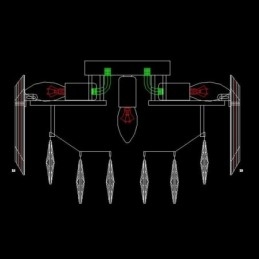 Crystal Ceiling Light Enkel Modern Round Flush Mount Dekorativ Light