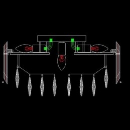 Crystal Ceiling Light Enkel Modern Round Flush Mount Dekorativ Light