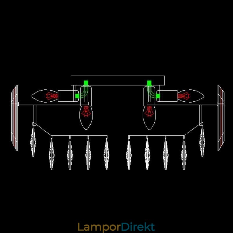 Crystal Ceiling Light Enkel Modern Round Flush Mount Dekorativ Light