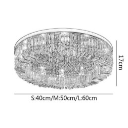 Modern Elegant Taklampa Flush Mount Crystal Taklampa