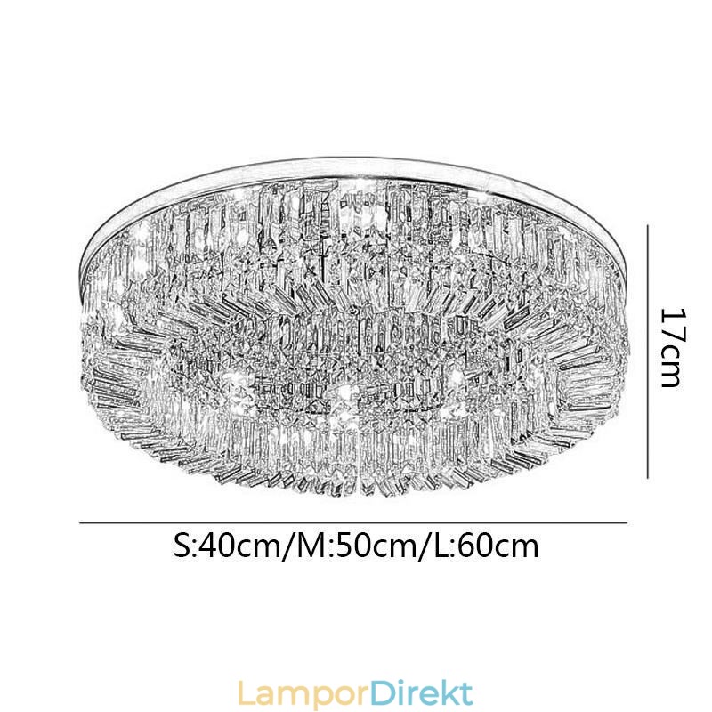 Modern Elegant Taklampa Flush Mount Crystal Taklampa