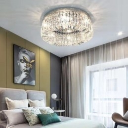 Modern Elegant Taklampa Flush Mount Crystal Taklampa