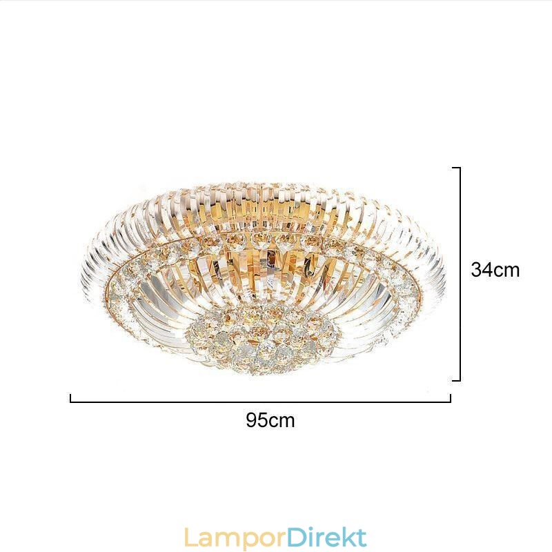 Modern Enkel Infälld Kristallrund Belysning