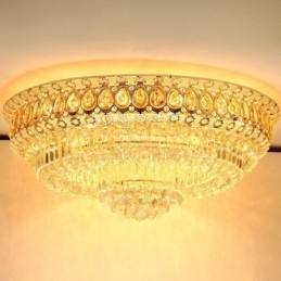 Flush Mount Crystal Modern Enkel Taklampa Kreativ Rund Belysning