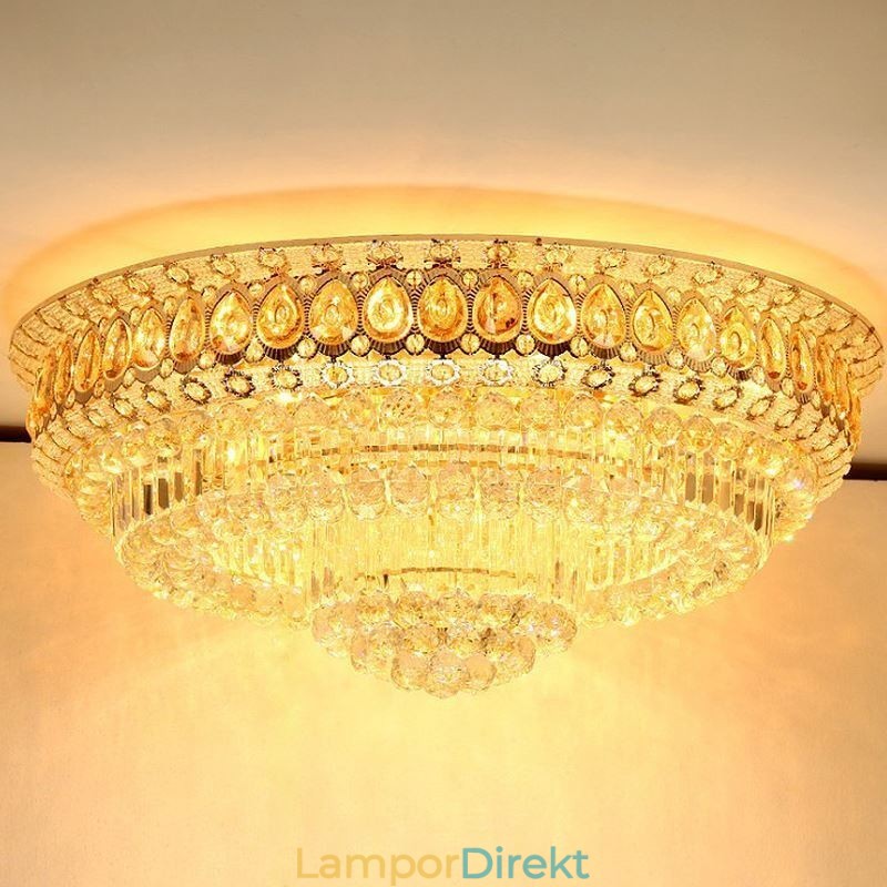 Flush Mount Crystal Modern Enkel Taklampa Kreativ Rund Belysning