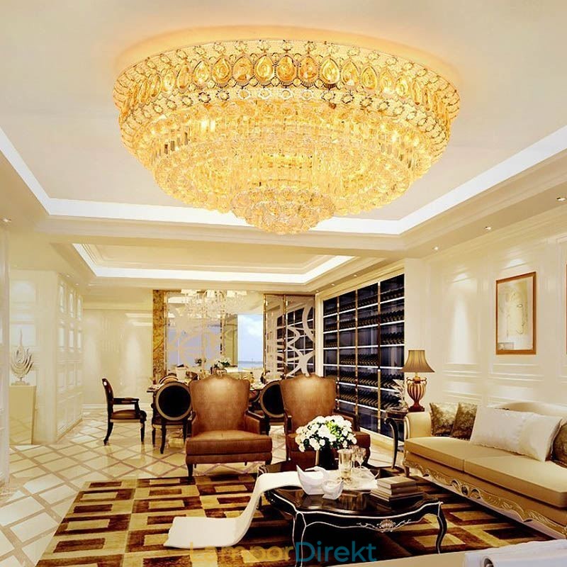 Flush Mount Crystal Modern Enkel Taklampa Kreativ Rund Belysning