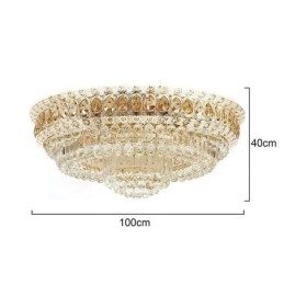 Flush Mount Crystal Modern Enkel Taklampa Kreativ Rund Belysning