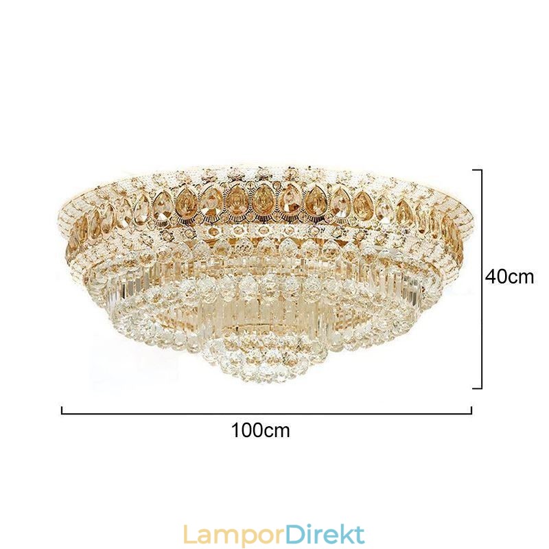 Flush Mount Crystal Modern Enkel Taklampa Kreativ Rund Belysning