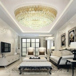 Flush Mount Crystal Modern Enkel Taklampa Kreativ Rund Belysning