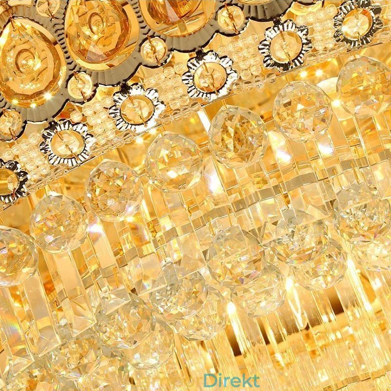 Flush Mount Crystal Modern Enkel Taklampa Kreativ Rund Belysning