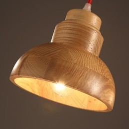 Ljuskrona Mini Style Traditionell Klassisk Trä Bambu
