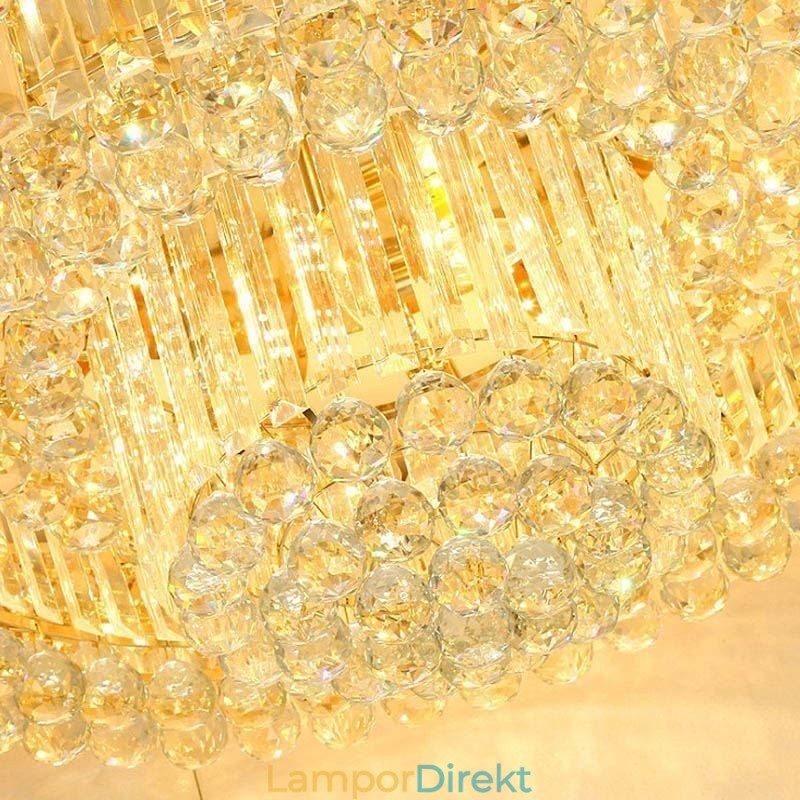 Flush Mount Crystal Modern Enkel Taklampa Kreativ Rund Belysning